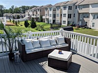 <b>TimberTech Terrain Silver Maple Deck Boards with White Vinyl Washington Railing in Aberdeen MD 2</b>